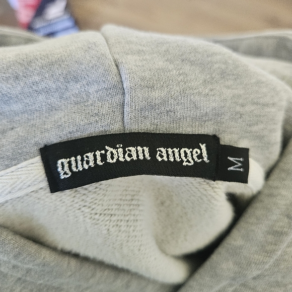 Thrifted Guardian Angel USA "Forever" Logo Hoodie - Men's Medium - Picture 3 of 5